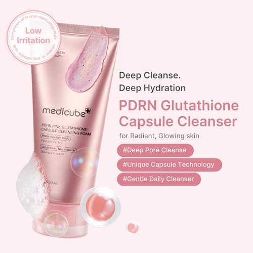 Medicube PDRN Pink Glutathione Capsule Cleanser Foam (120g)