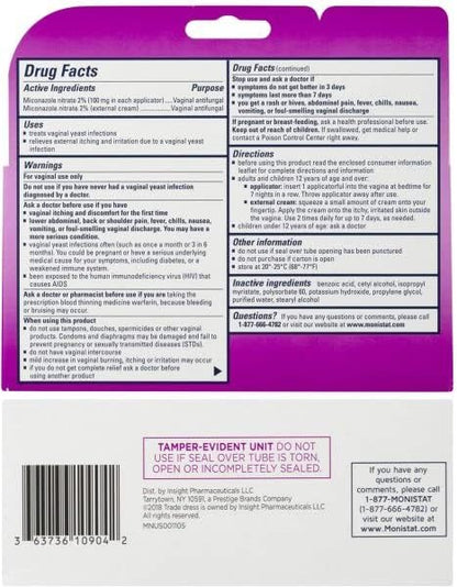 Monistat 7-Day Yeast Infection Treatment