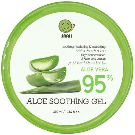 Snail Aloe Vera Gel Soothing Moisturizing Nourishing Skin 95% (300ml)