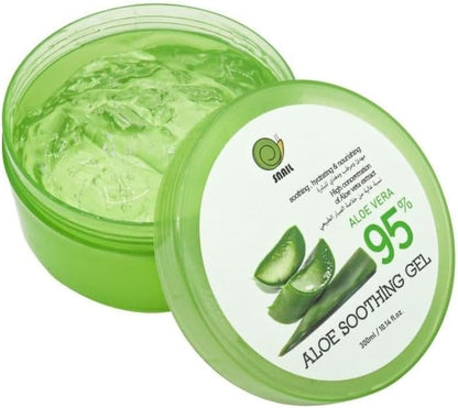 Snail Aloe Vera Gel Soothing Moisturizing Nourishing Skin 95% (300ml)