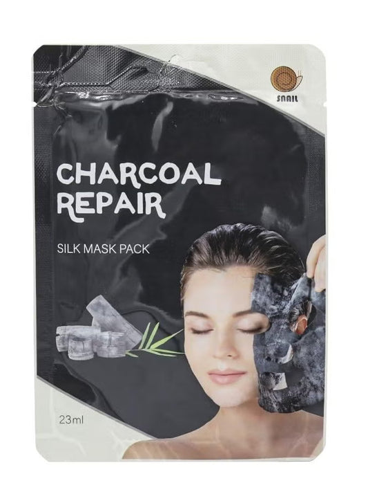 Snail Charcoal Repair Silk Mask Pack (23ml)