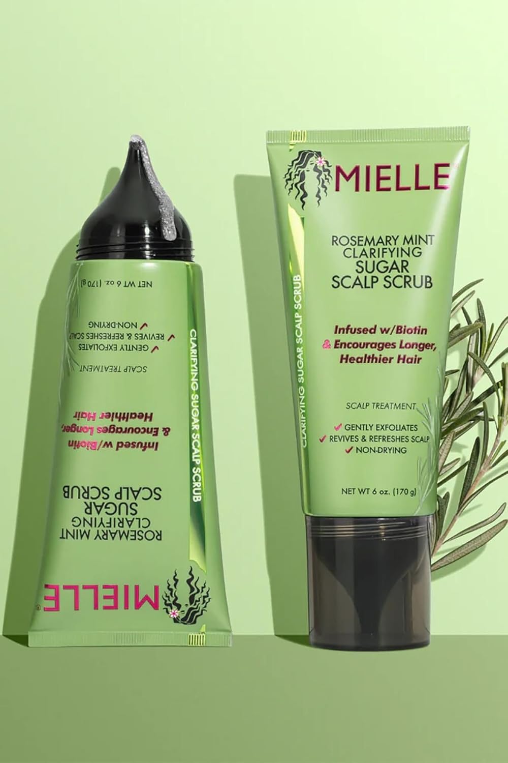 Mielle Rosemary Mint Clarifying Sugar Scalp Scrub (170g)