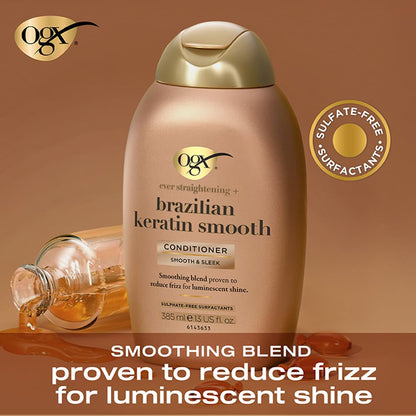 Ogx Brazilian Keratin Smooth Conditioner (385ml)