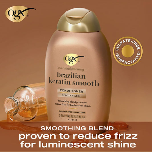 Ogx Brazilian Keratin Smooth Conditioner (385ml)
