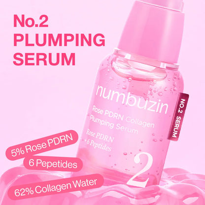 Numbuzin No. 2 Rose PDRN Collagen Plumping Serum (30ml)
