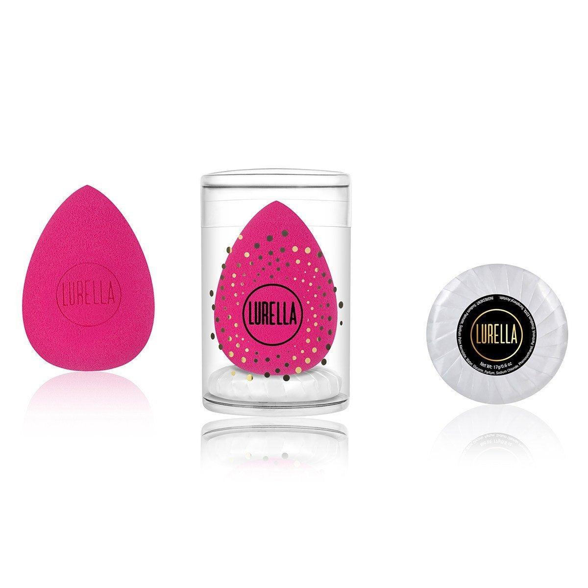 Teardrop Beauty Sponge - Hot Pink - Lurella Cosmetics