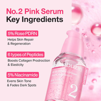 Numbuzin No. 2 Rose PDRN Collagen Plumping Serum (30ml)