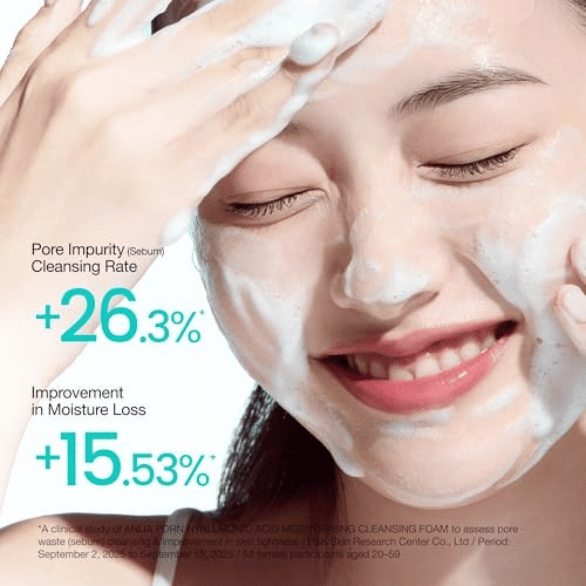 Original ANUA PDRN Hyaluronic Acid Moisturizing Cleansing Foam (150ml)