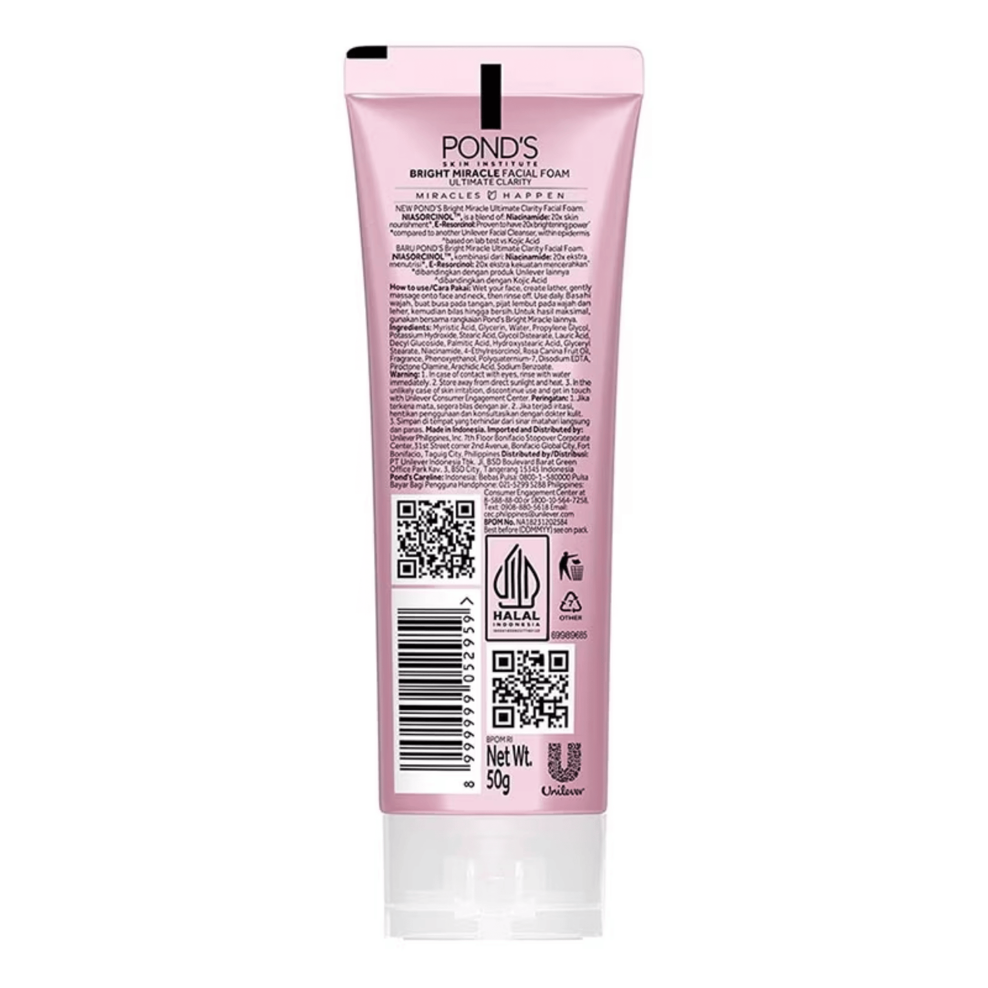 Imported Ponds Bright Beauty Face Wash (50g)