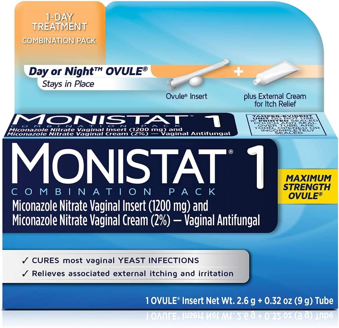 Monistat 1-Day Treatment Combination Pack