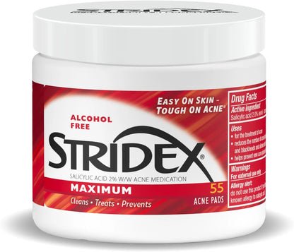 Stridex Medicated Acne Pads Maximum (55 Count)