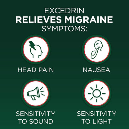 Excedrin Migraine Pain Reliever Aid Caplets (24Ct)