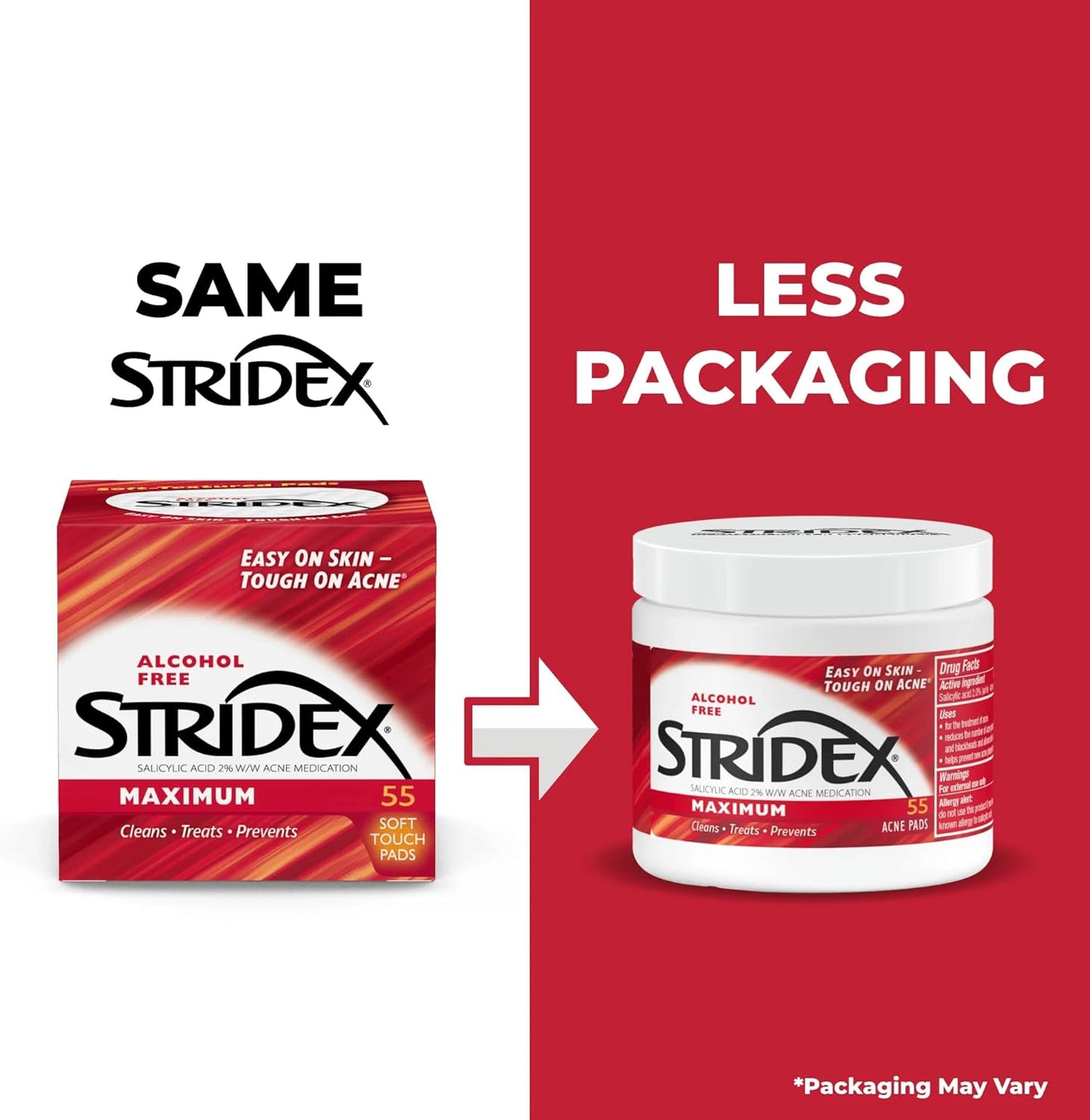 Stridex Medicated Acne Pads Maximum (55 Count)