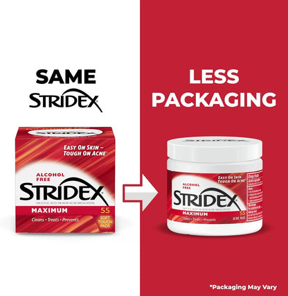 Stridex Medicated Acne Pads Maximum (55 Count)