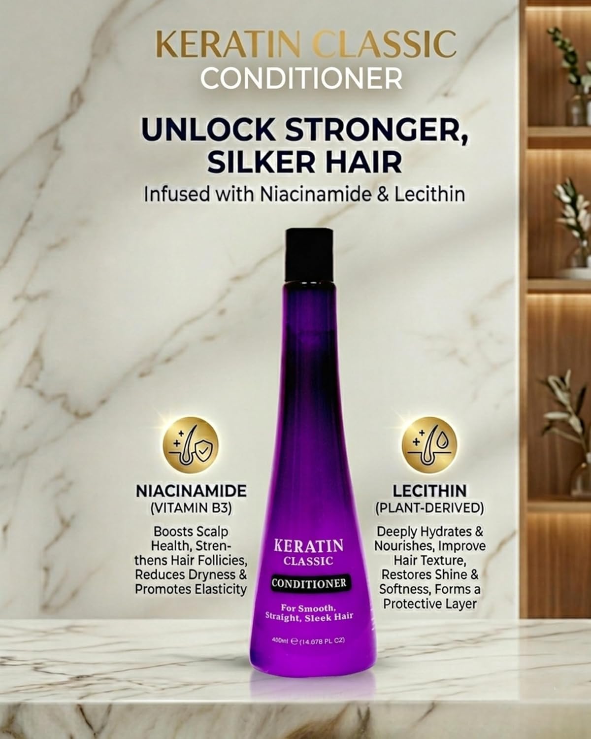 Keratin Classic Conditioner (400ml)