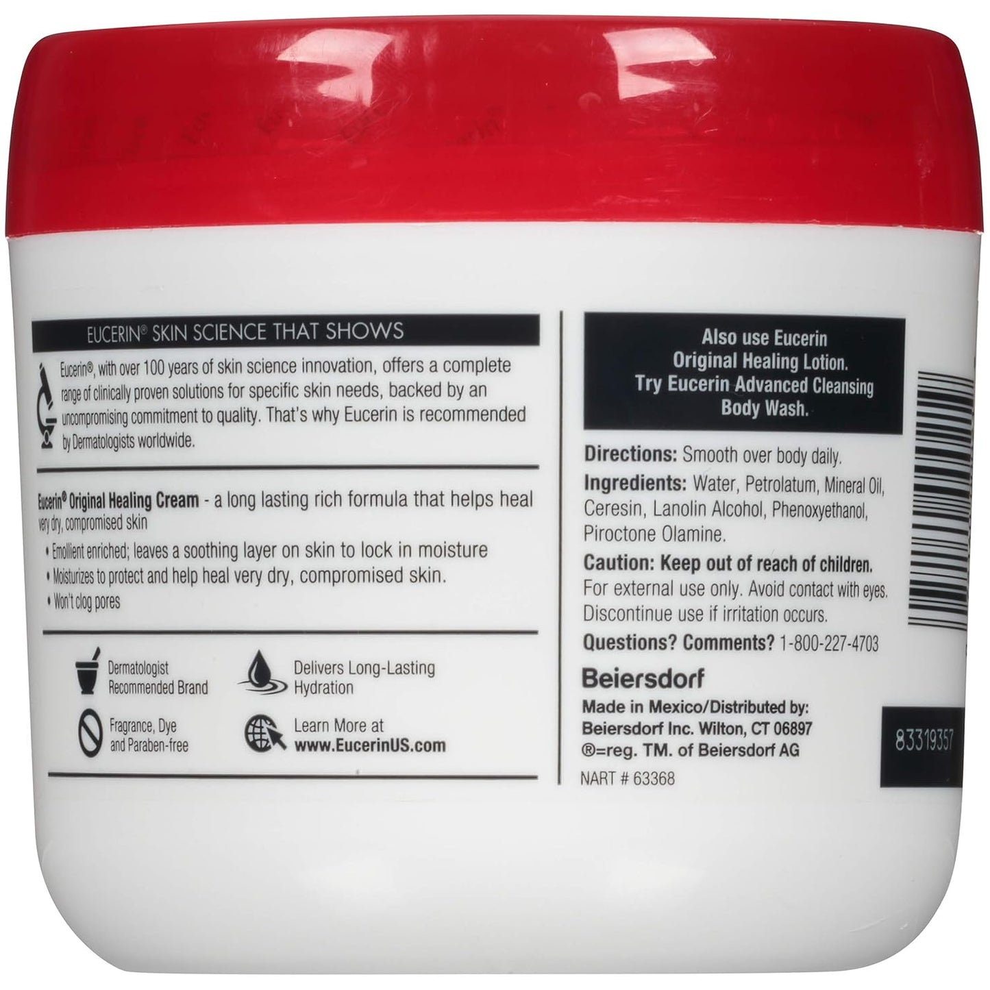 Eucerin Original Healing Cream (454g)