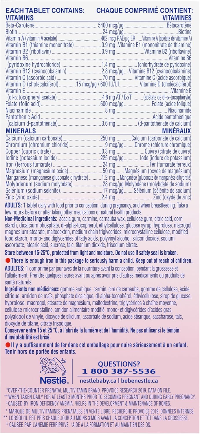 Nestle Materna Prenatal Vitamin & Mineral Supplement (100ct)