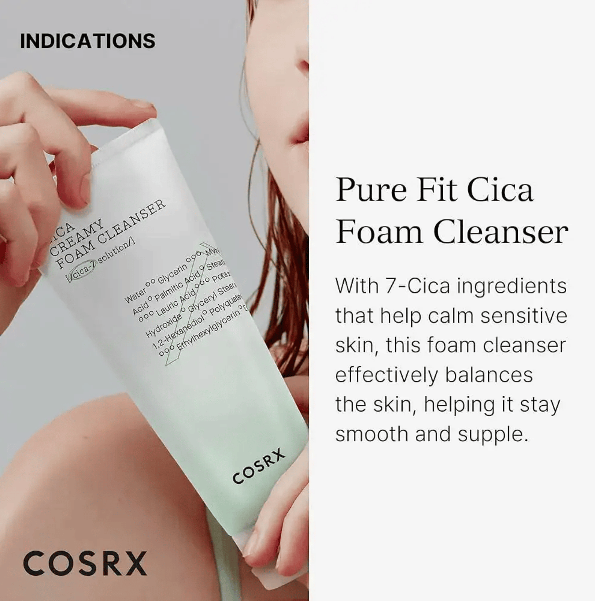 Original COSRX Cica Creamy Foam Cleanser in pakistan