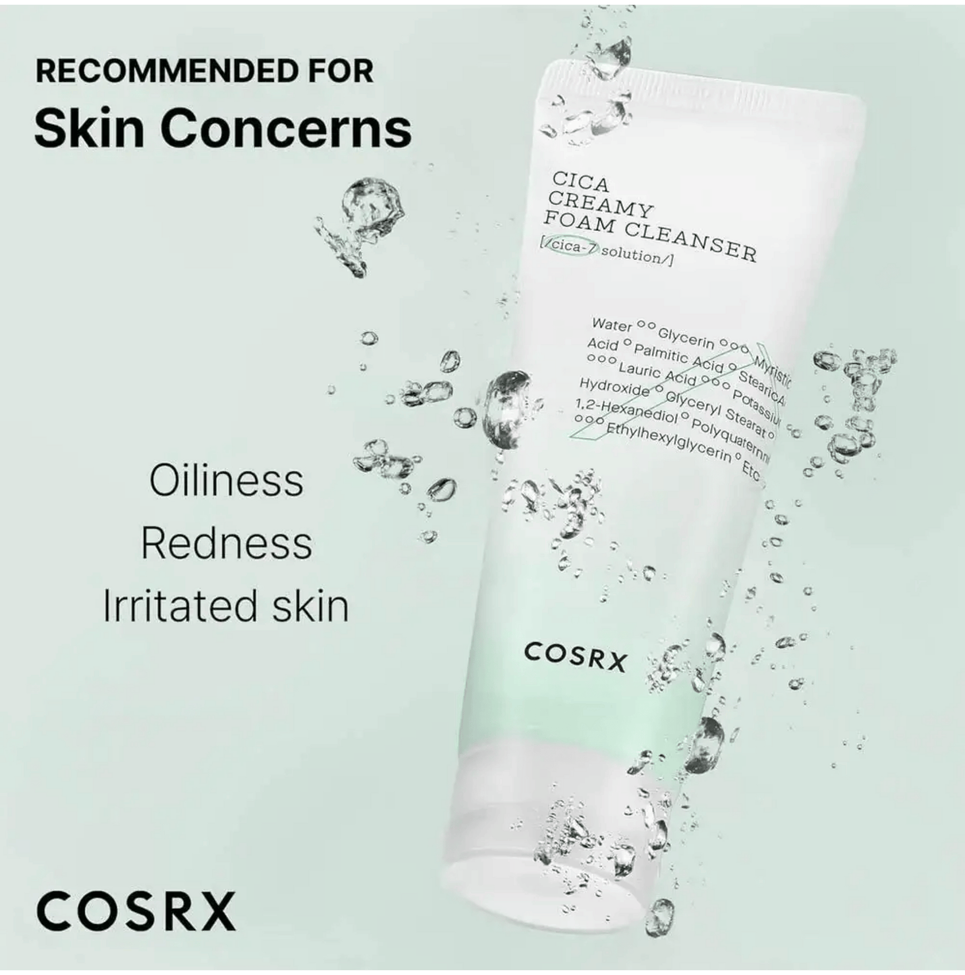 ImportedCOSRX Cica Creamy Foam Cleanser (150ml)