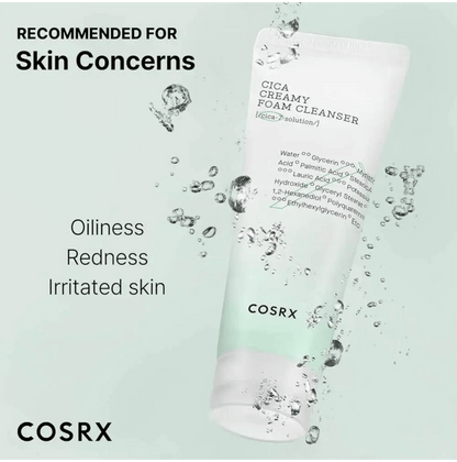 ImportedCOSRX Cica Creamy Foam Cleanser (150ml)