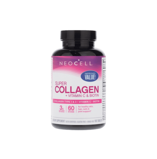 Neocell Laboratories Collagen Peptides Grass Fed + C & Biotin (180 tablets)