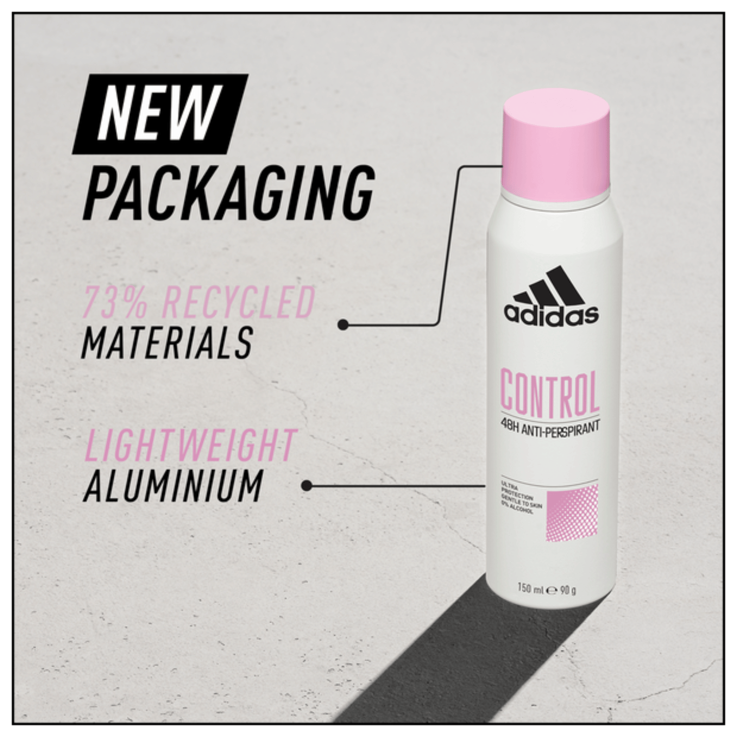 Imported Adidas Control Antiperspirant Spray For Women
