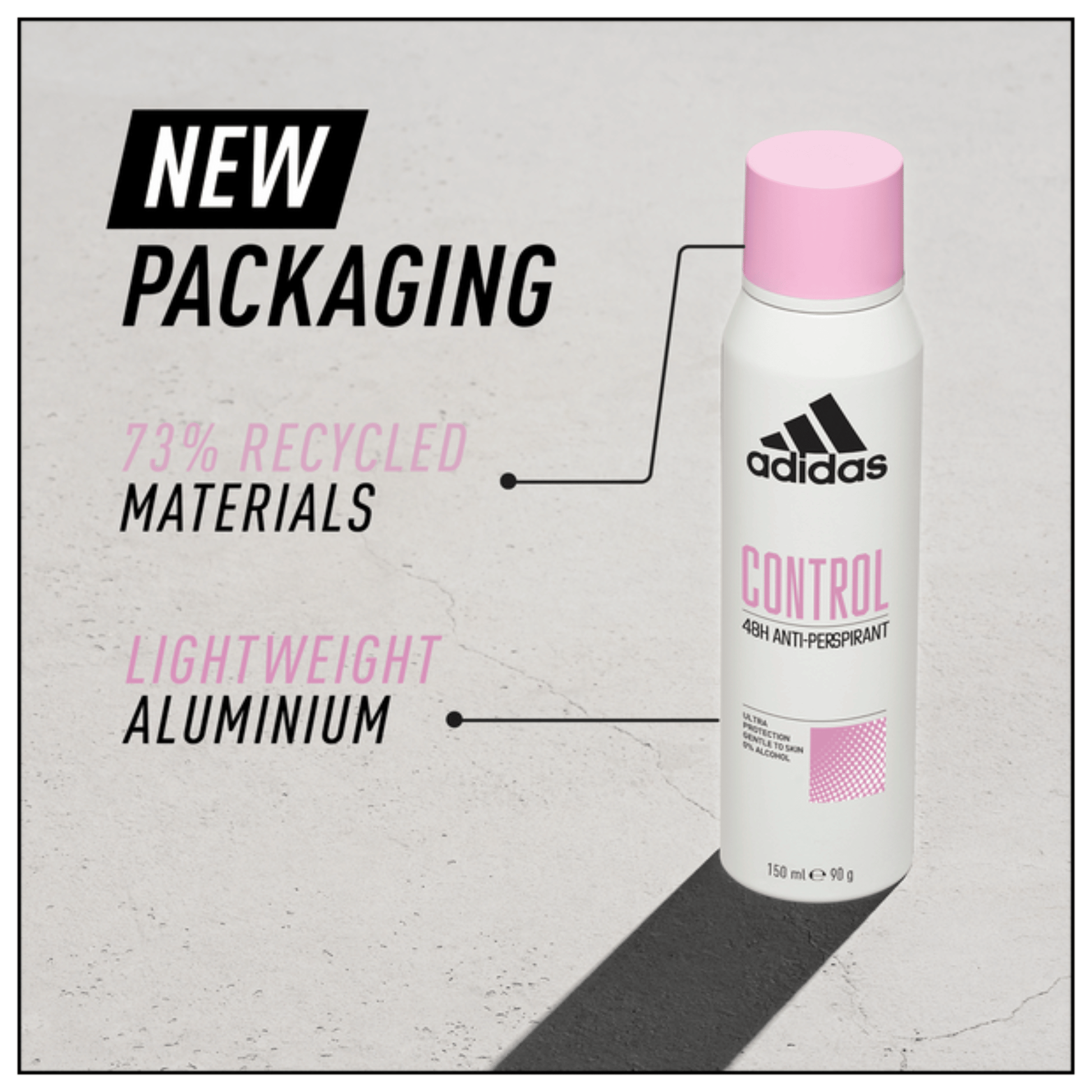 Imported Adidas Control Antiperspirant Spray For Women