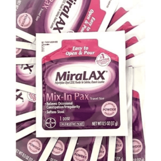 Miralax Physician Mix-In-Pax Relief Travel Size Powder 1Pcs (17g)