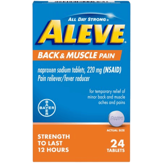 Aleve Back & Muscle Pain Relief Naproxen Sodium (220 mg 24 Tablets)