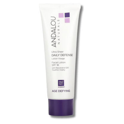 Andalou Naturals Ultra Sheer Daily Defense Facial Lotion SPF 18 (80ml)