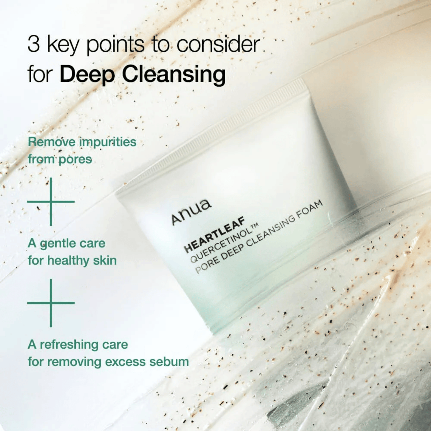 Anua Heartleaf Quercetinol Pore Deep Cleansing Foam (150ml)