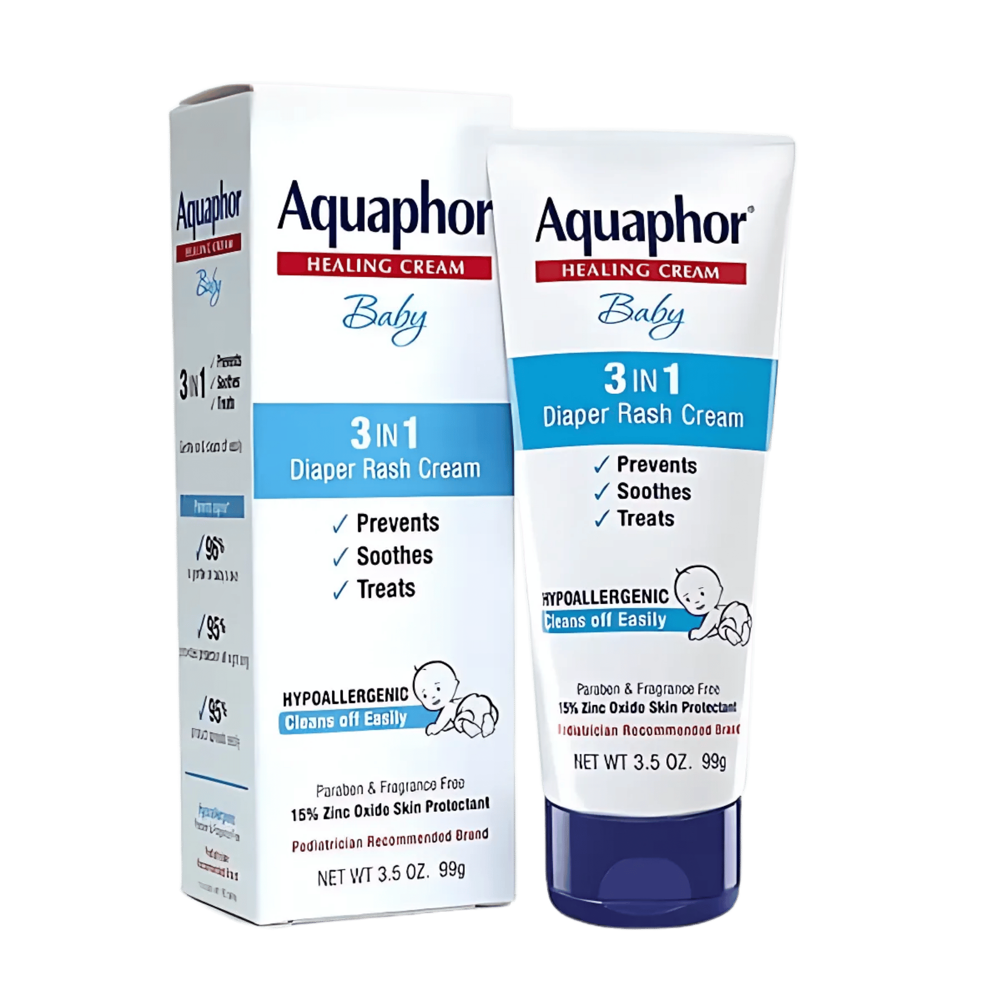 Aquaphor Healing Baby 3 in 1 Diaper Rash Cream (99g) – SkinStash
