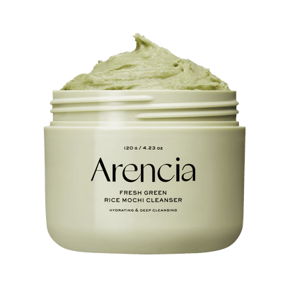 Arencia Fresh Green Rice Mochi Cleanser 120g – Korean gentle foaming face wash for sensitive skin, available at SkinStash.pk in best price

