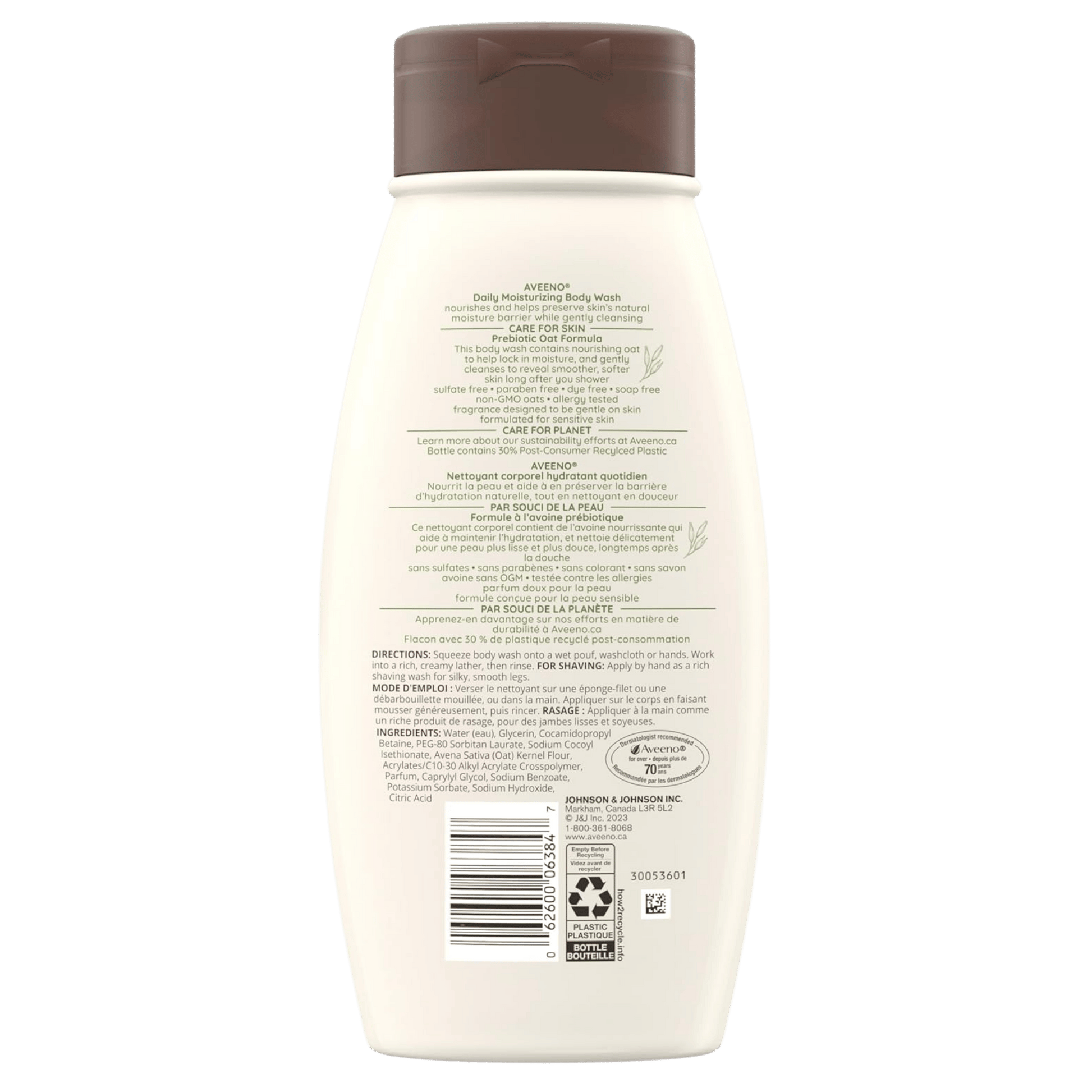 Imported Aveeno Daily Moisturizing Body Wash for Dry Sensitive Skin