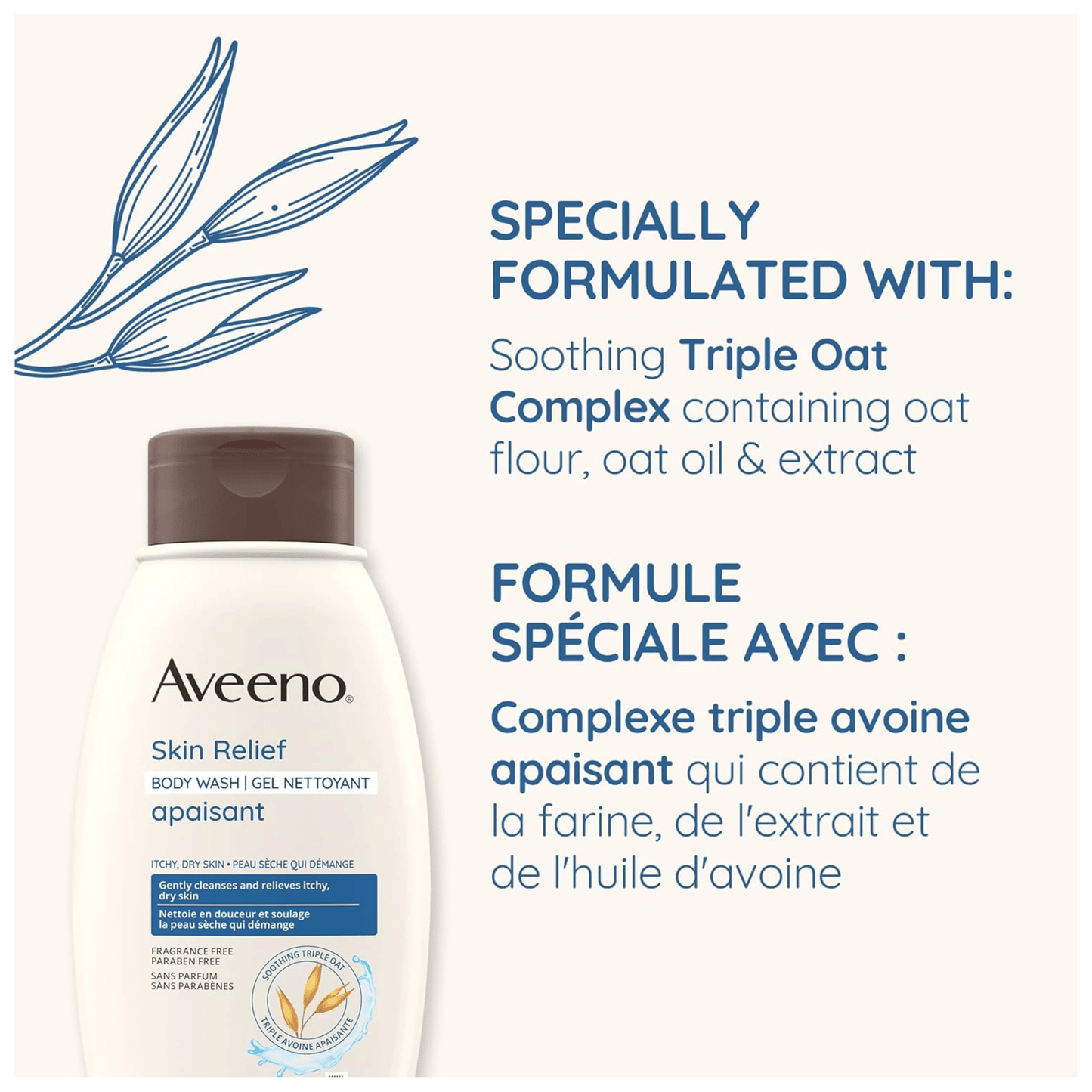 Imported Aveeno Skin Relief Body Wash