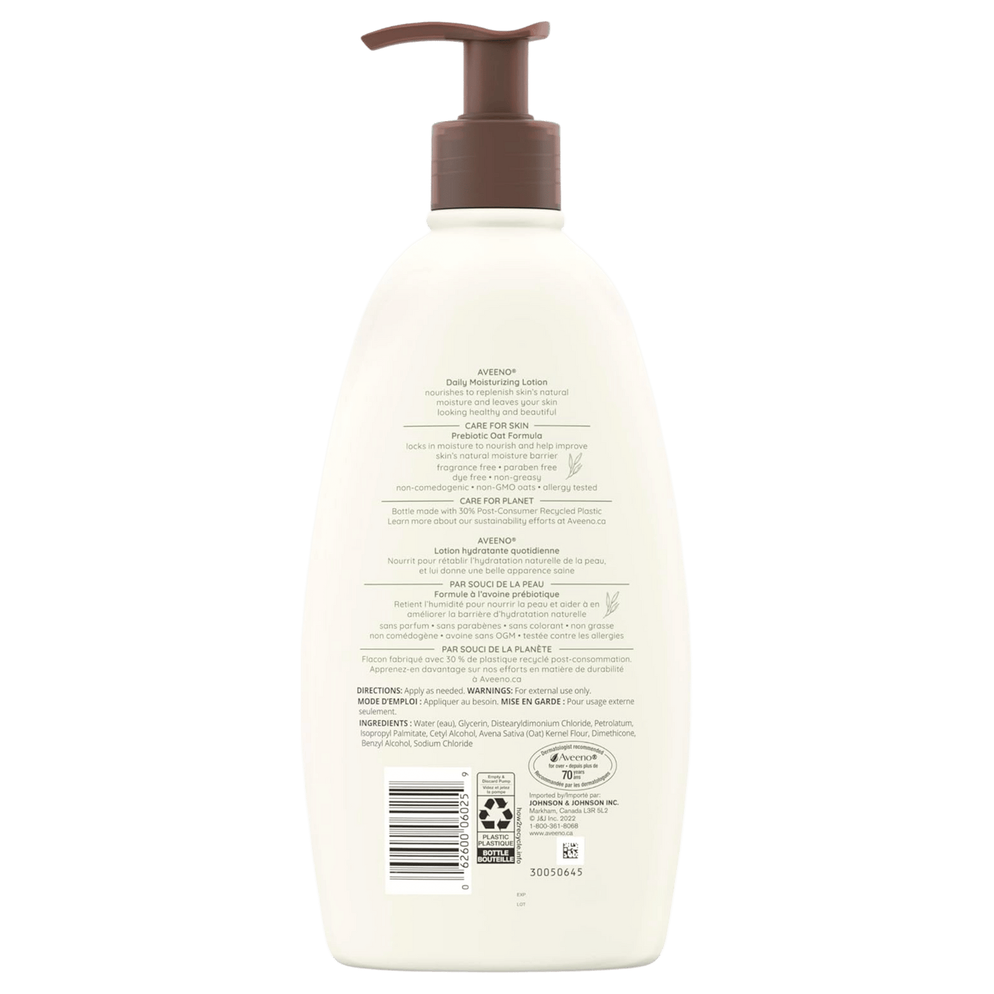 Imported Aveeno Daily Moisturizing Lotion For Dry Skin