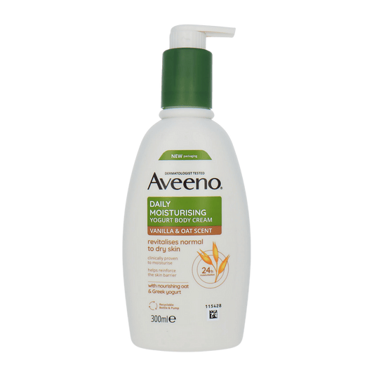 Aveeno Daily Moisturising Yoghurt Body Cream Vanilla & Oat Scent Aavailable In Pakistan Buy Online