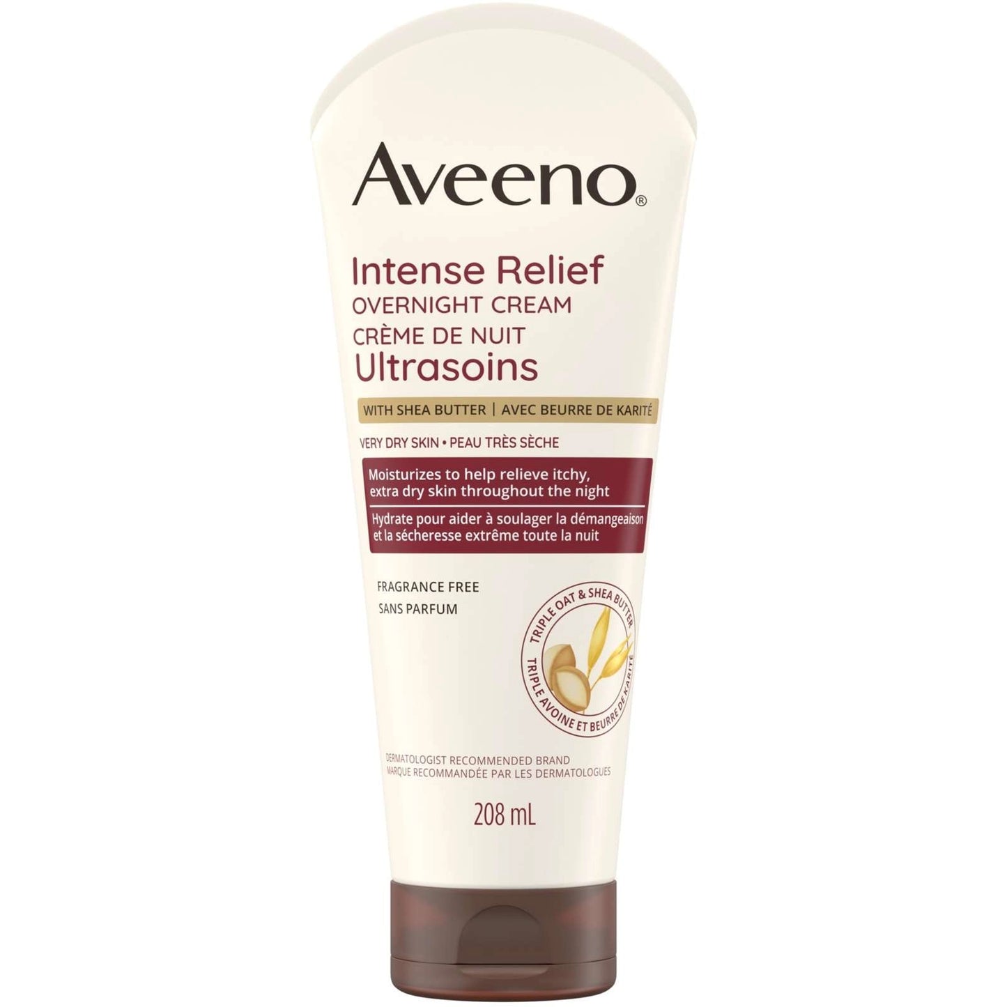 Aveeno Intense Relief Overnight Cream (208ml)