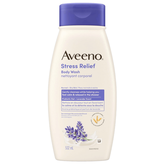 Buy Online Aveeno Stress Relief Body Wash for Normal Skin 