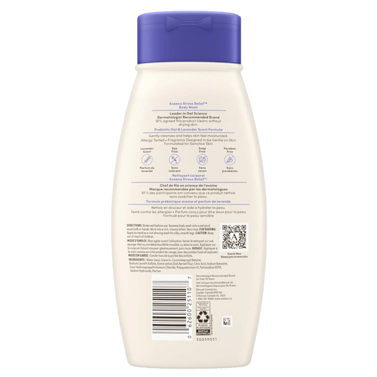 Imported Aveeno Stress Relief Body Wash for Normal Skin 