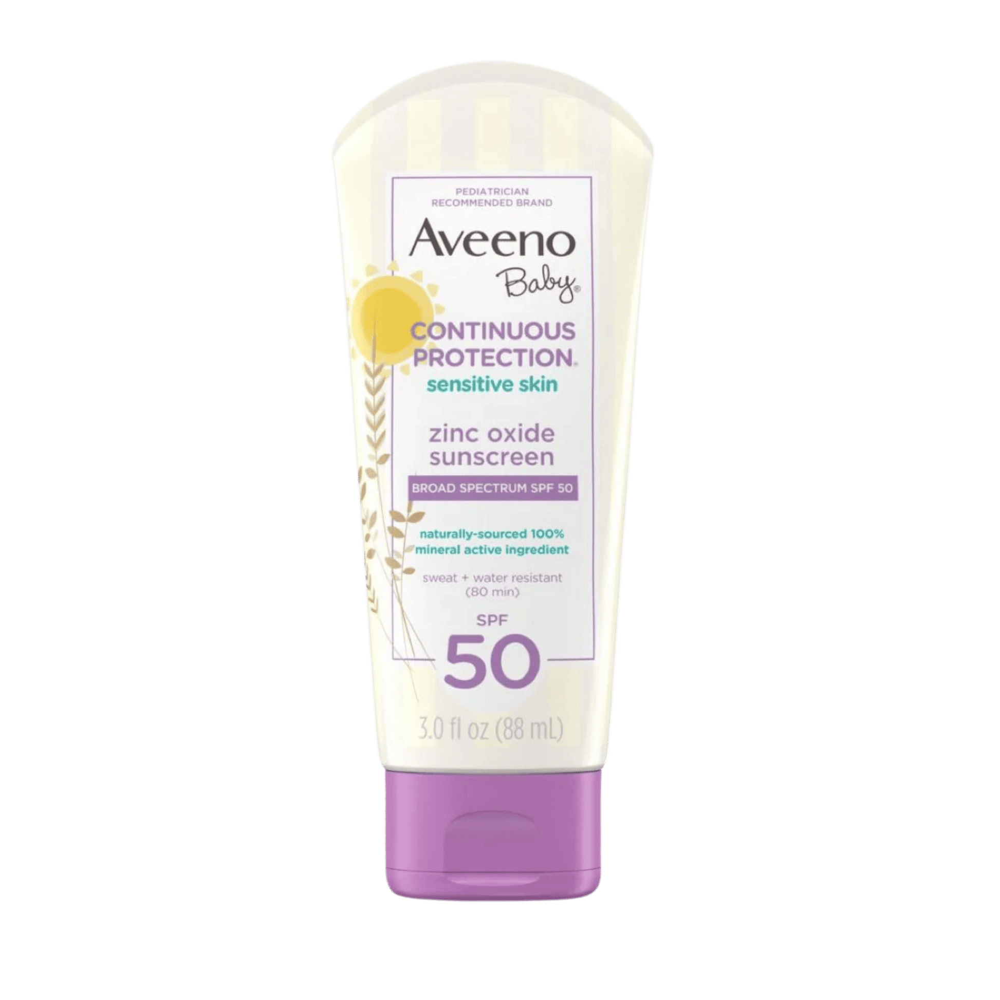 Aveeno Baby Continuous Protection Zinc Oxide Sunscreen Spf 50 (88ml) Buy Online In Pakistan From SkinStash