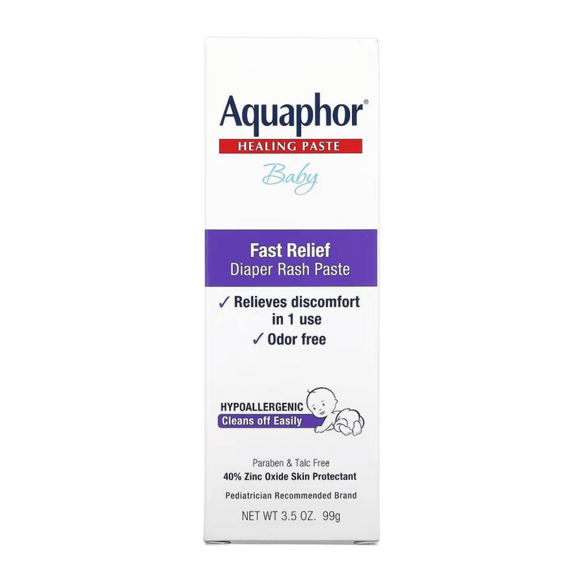 Buy Online From SkinStash Aquaphor Fast Relief Diaper Rash Paste (99g)