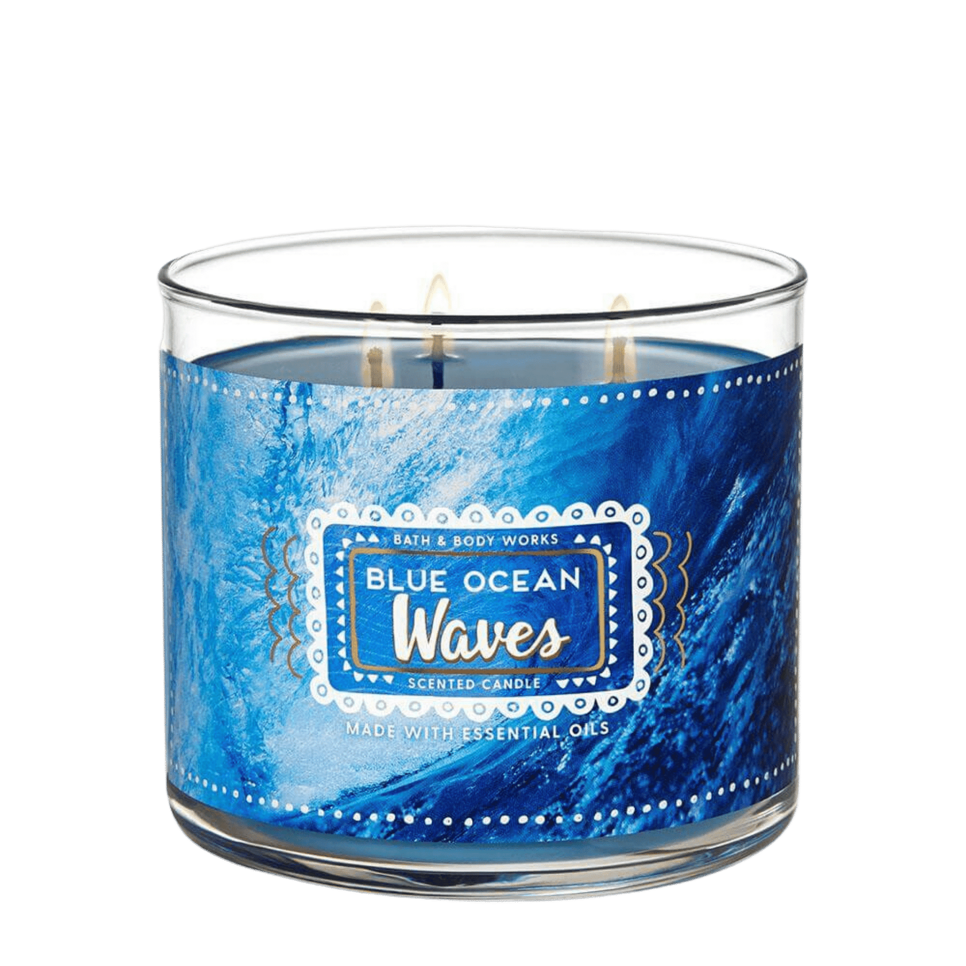 Blue Ocean Wave Candle for sale in Pakistan