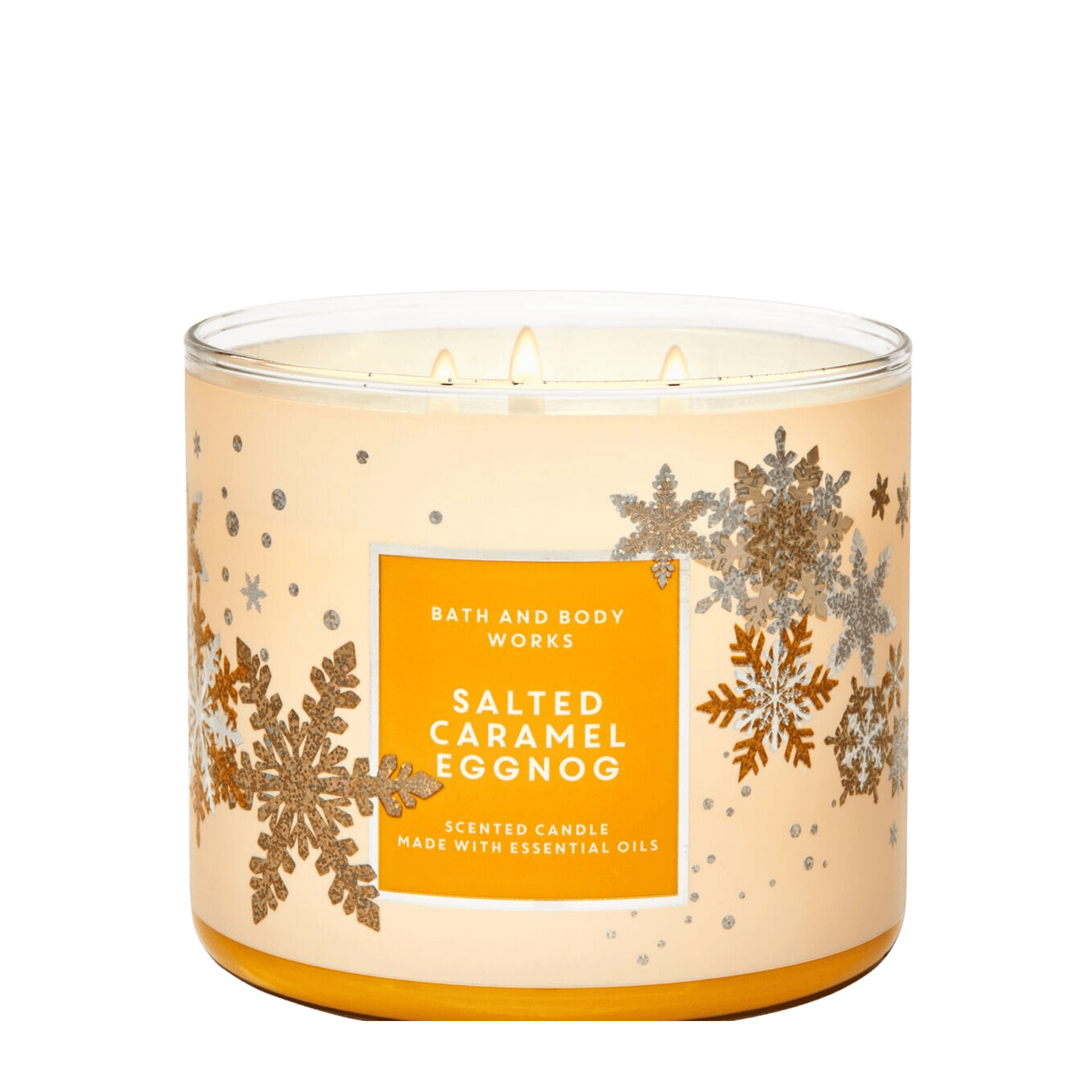 Bath and Body Works Salted Caramel Eggnog 3 Wick Candle (411g)