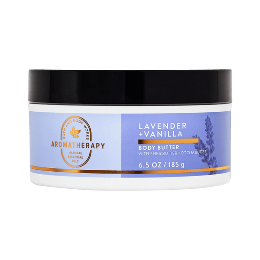 Bath & Body Works Lavender Vanilla Body Butter 185g – Aromatherapy Moisturizer with Shea and Cocoa Butter Availale at skinstash.pk in best price