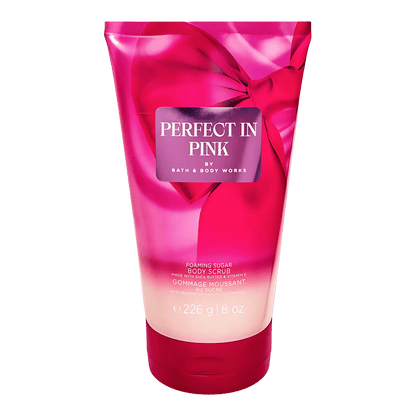 Bath & Body Works Perfect in Pink Body Scrub 226g – Gently exfoliates and smooths skin with a sweet, feminine scent Available at skinstash.pk 