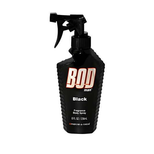 Bod Man Black Fragrance Body Spray (236ml) – Long-lasting, bold, and masculine body spray with an intense fragrance – Available at SkinStash.pk