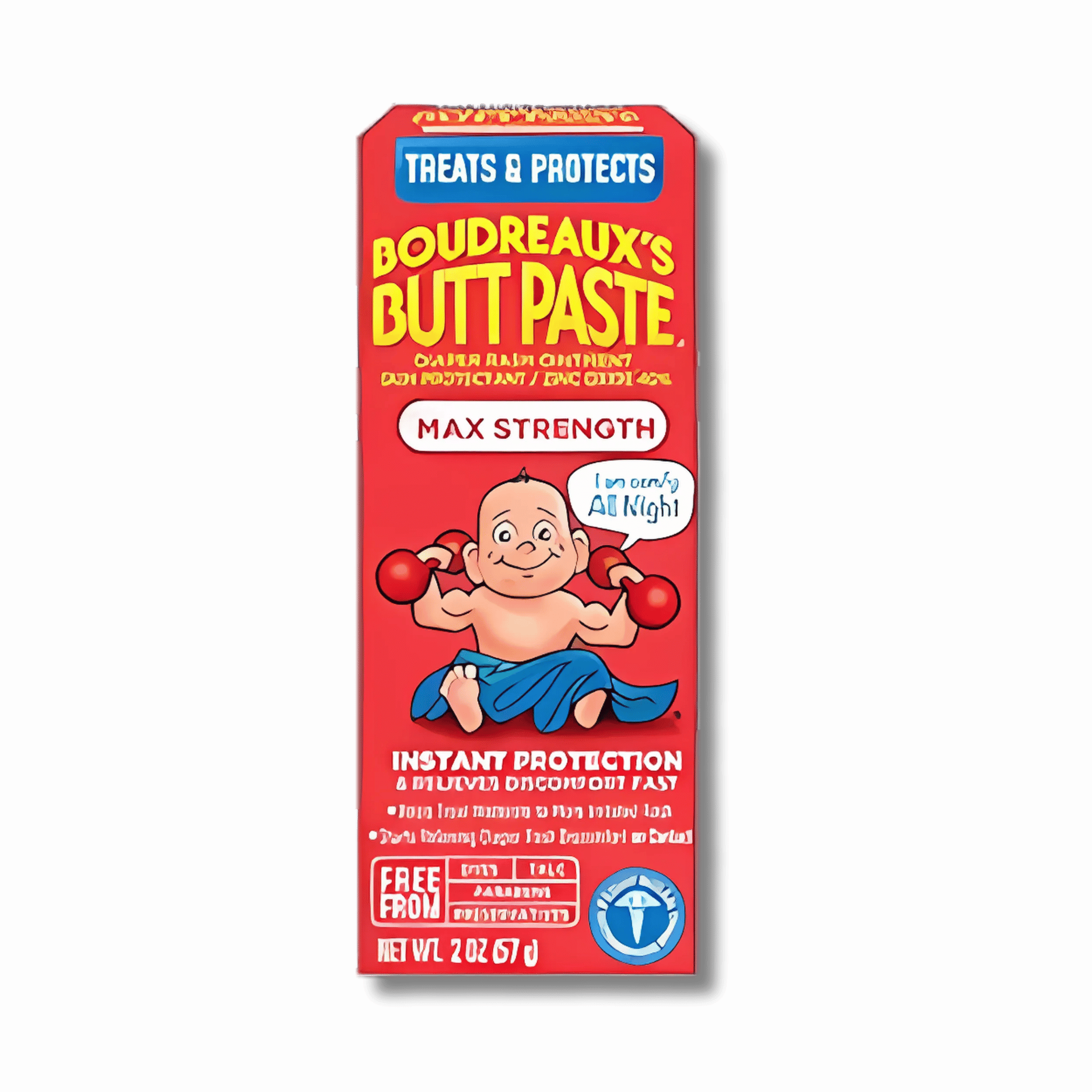 Boudreaux's Butt Paste Maximum Strength, Baby Diaper Rash Cream, (57g ...