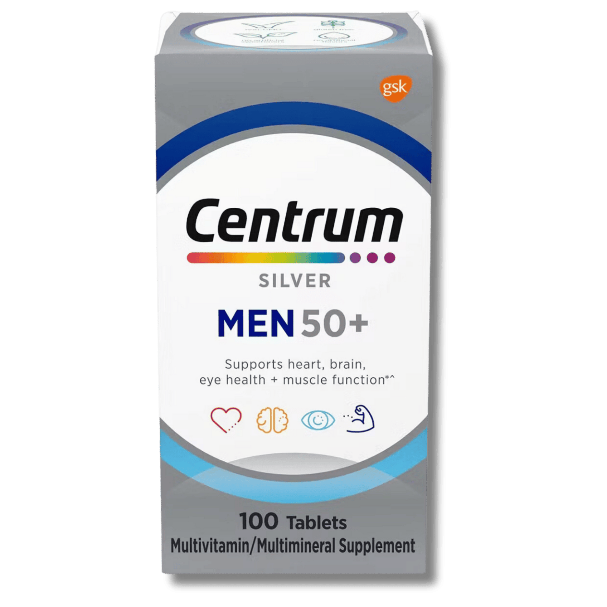 Buy Online Centrum Silver Men 50+ Multivitamin/Multimineral Supplement Tablets - 100ct From SkinStash!