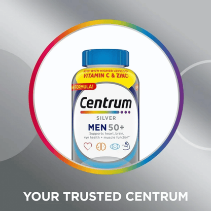 Centrum Silver Men 50+ Multivitamin/Multimineral Supplement Tablets - 100ct